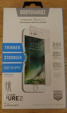 BodyGuardz PURE 2 Tempered Glass Screen Protector for Apple iPhone 7  6s New