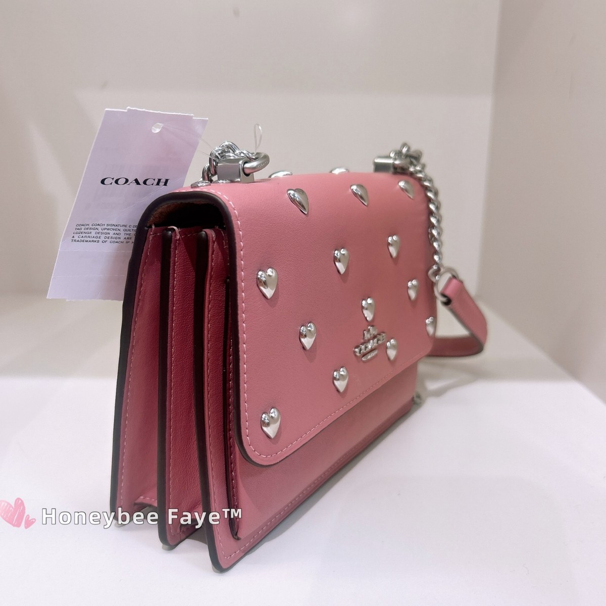 NWT Coach Mini Klare Crossbody Bag With Heart Rivets CDB10/CDB11