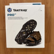 Yaktrax Pro Black Winter Traction Slip On Shoe Cover Size Medium - Snow Ice