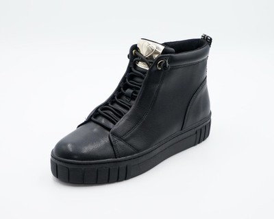 MARCO TOZZI Stiefeletten Sneaker Memory Foam Reißverschluss Synthetik schwarz