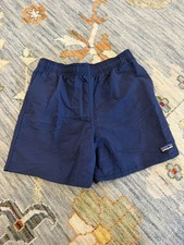 PATAGONIA Kids Lined Athletic Shorts 5 Inseam Navy Blue Unisex Size L 12