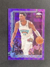 Jaren Jackson Jr. 2025-26 Topps Chrome Purple Wave Refractor Base /75 #163