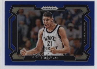 2024-25 Panini Prizm Draft Picks Blue Variations 127/199 Tim Duncan #63 HOF mv7