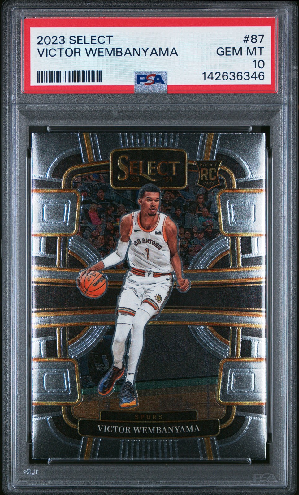 2023 PANINI SELECT #87 VICTOR WEMBANYAMA PSA 10