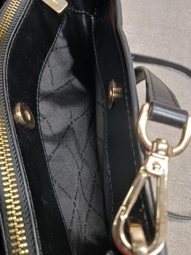 Michael Kors Handtasche LG Umhängetasche schwarz Schulterriemen Reißverschluss Druckknöpfe - Bild 21 von 24