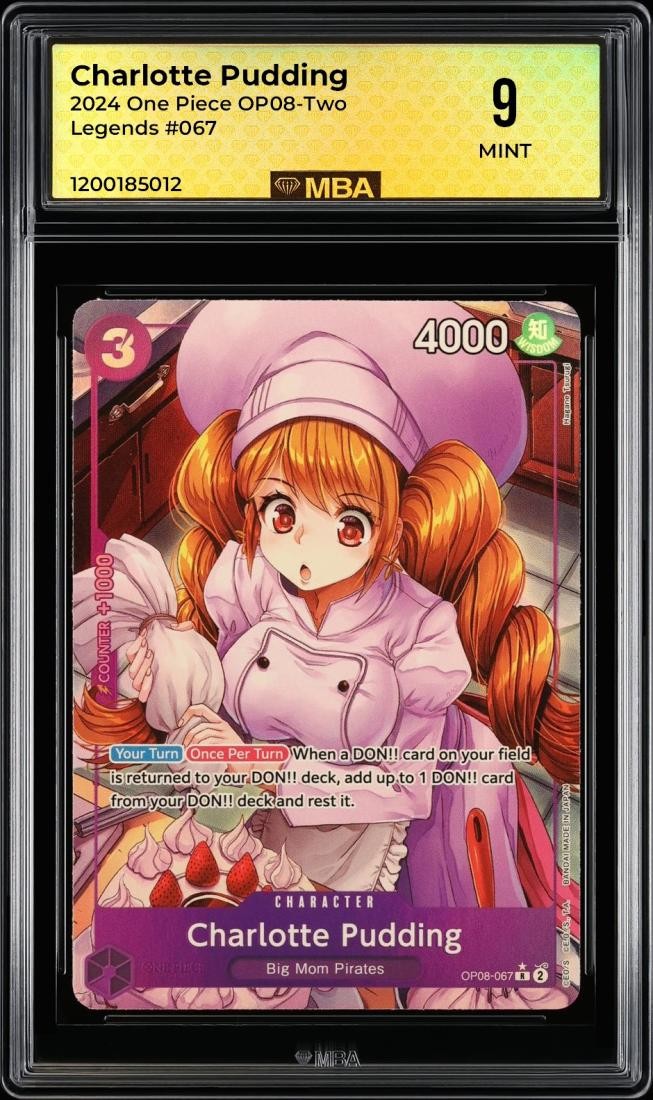 2024 One Piece OP08-Two Legends: # 67 Charlotte Pudding MBA 9 MINT