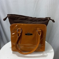 Articolo e5519 borsa donna Romeo Gigli color senape/marrone, base 25x10cm, altez