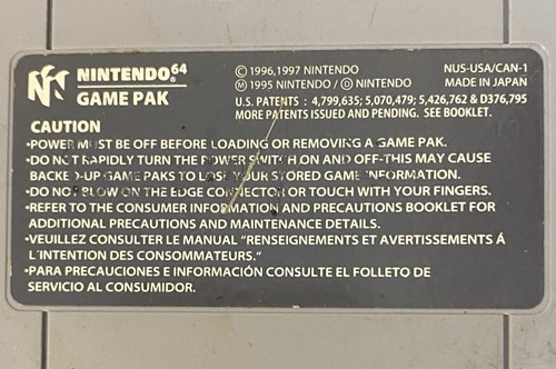 Cartucho Videojuego Nintendo 64 N64 Super Smash Bros Auténtico ~ Probado Funciona - Imagen 4 de 8