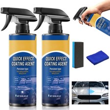2Pcs Quick Effect Coating Agent for Car,Car Coating Spray Quick-Acting Coating