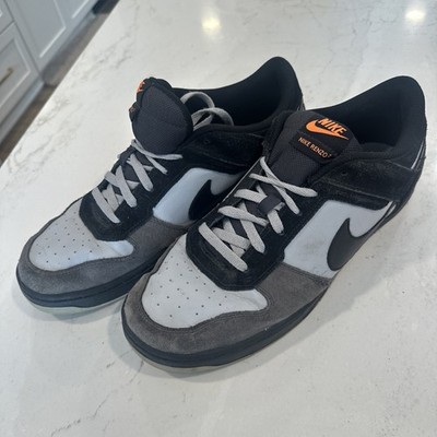 Nike Renzo 2 Mids Size 13 Mens Athletic Shoe Gray Black Orange Streetwear skater