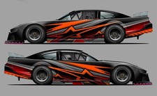 Race Car Side Wrap Decals Late Model, Street ...