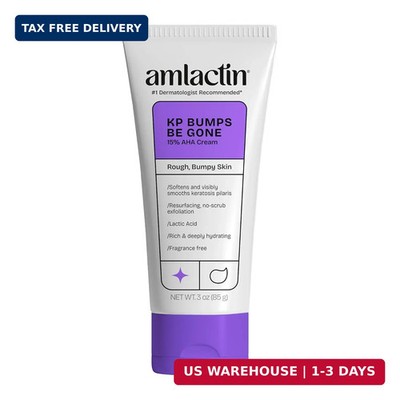 AmLactin KP Bumps Be Gone - Therapeutic Body Cream for Keratosis Pilaris - No-Sc