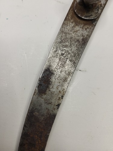 Vintage L. S. Starrett 8 1/2" Lock-Joint Transfer Outside Caliper USA Pat 1895 - Picture 3 of 5