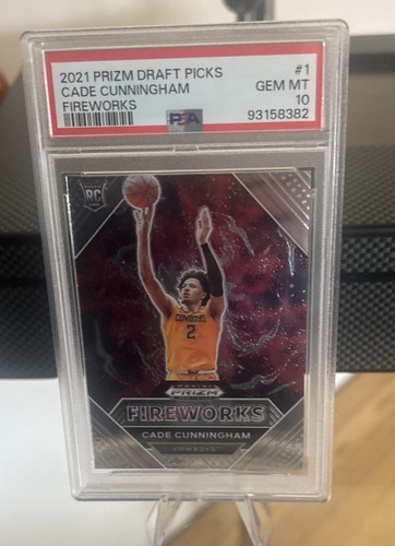 2021-22 Panini Prizm Draft Picks - Fireworks Cade Cunningham #1 (RC)