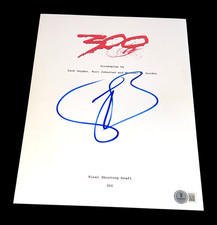 GERARD BUTLER SIGNED AUTOGRAPH MOVIE SCRIPT 300 BECKETT BAS AUTO COA D