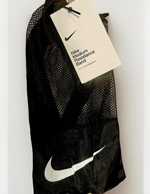 Nike Medium Resistance Band; Black in Lightweight Mesh Drawstring Bag (tag $30)