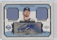 2013 Museum Collection Signature Swatches Dual Relics /299 Jeff Niemann Auto d9a