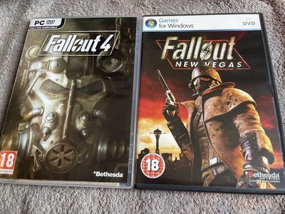 Fallout 4 & New Vegas PC DVD Rom Videospiele x 2 Bethesda Zertifikat 18 Top Zustand
