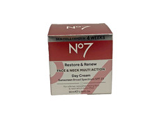 No7 Restore Renew Multi Action Day Cream SPF25 50ml Face Neck Firm Smooth
