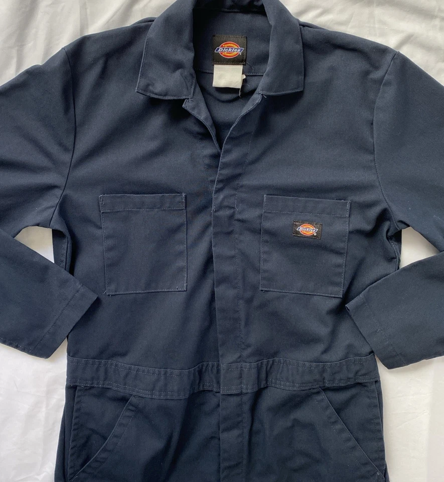 Mono Dickies azul medio ropa de trabajo alterado por favor leer Foto 2 de 4