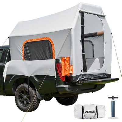 Inflatable Pickup Truck Tent, 7.2 x 5.4 FT 3-Season Truck Bed Tent with Ventilat