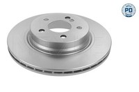 2X Meyle 015 523 0033/PD Bremsscheibe Hinten L/R Passt Zu: Mercedes C (C204), C
