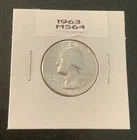 1963- Washington  Quarter - MS