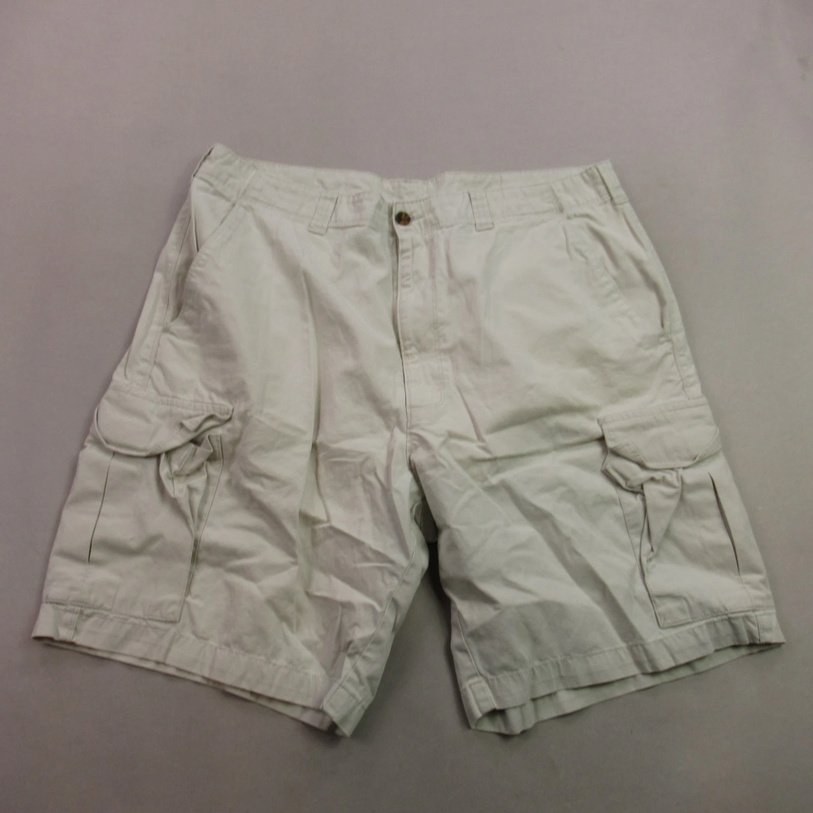 Woolrich Shorts Mens 36 Pockets Cargo Ivory Outdoors Casual Pockets Hiking