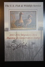 2011 Federal Duck Stamp Mini-Sheet - RW78b