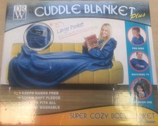 Blue Cuddle Blanket Plus (With Sleeves). New/Other.