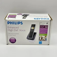 Philips Handset Phone DECT 6.0 SE6590B/37 2 Line Accessory for SE6581B SE6591B