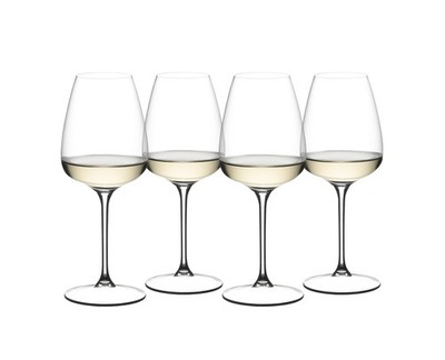 Wine Glasses 4 Pack Dishwasher Safe Crystal Glass Transparent 5424/05-US Riedel