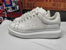 Alexander McQueen scarpe da ginnastica uomo oversize bianche platform UK 8 EU 42D