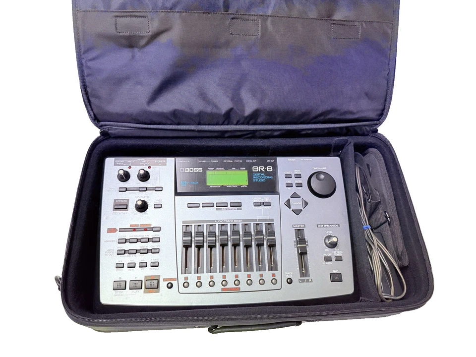 BOSS BR-8 Digital Recording Studio Used Tested ZIP Disk Soft Case English Manual - Image 3 of 4