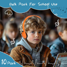 20 Pack Class Bulk Headphones for Kids Students School Classroom Earphones Multi