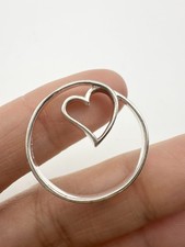 925 Sterling Silver Heart Children Mother Quote Pendant