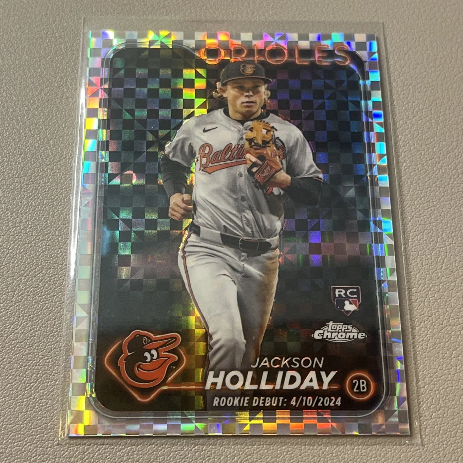 2024 Topps Chrome Update Jackson Holliday #USC89 X-Fractor Refractor Rookie RC