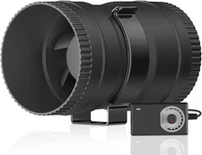 3 Inch Inline Blower Fan with Adjustable Speed Control - Silent and Efficient