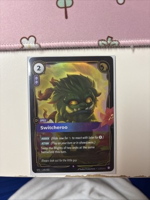 Riftbound Switcheroo Rare Spiritforged 145/221 NM