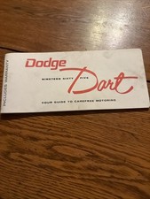 1965 Dodge Dart Owners Manual Original Literature Book 1965 Dodge Dart Owners Manual Original Literature Book