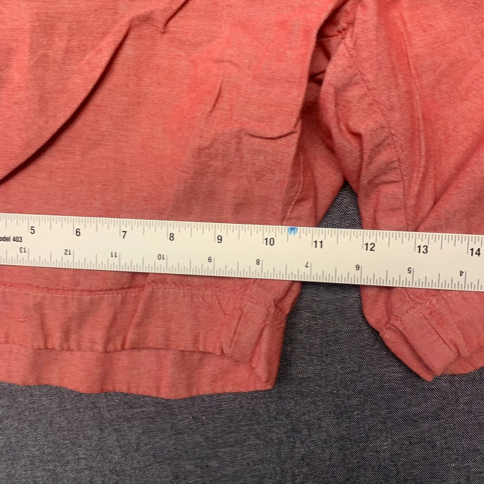 Shorts masculino J.Crew Gramercy tamanho 36W vermelho coral frente plana chino casual verão - Imagem 4 de 4