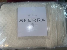 SFERRA Queen Blanket Corino Ivory New Cotton Portugal