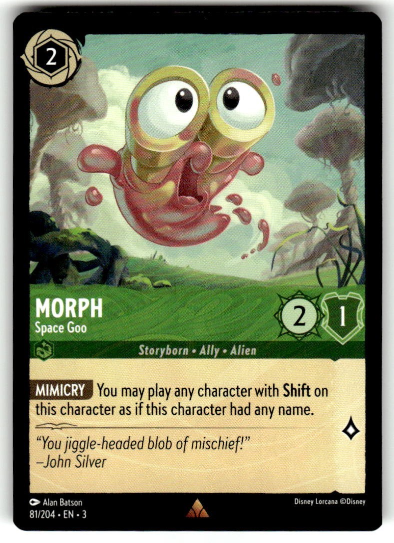 1x Morph - Space Goo - 81/204 - Rare NM-Mint Disney Lorcana: Into the Inklands