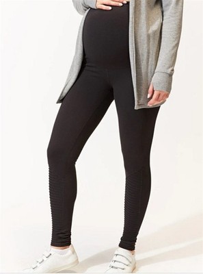 NWOT Threads 4 Thought M Diaz Moto Maternity Legging Black 100369