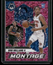 2024-25 Panini Mosaic #23 Ron Holland II Montage Fast Break Pink #/20