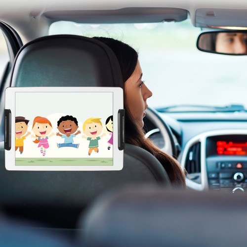 Auto-Tablet-Halter Reisen Telefonhalterung Kopfstützenhalter Fürs - 第 11/12 張圖片