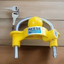 REESE Towpower 72783 Coupler Lock Adjustable Storage Security Heavy-Duty Steel