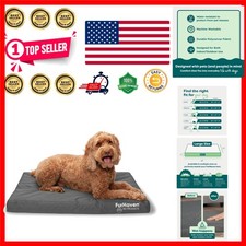 Elegant Stone Gray Replacement Dog Bed Cover - Large, Washable  Water-Resistant