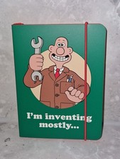 Image of Official Wallace and Gromit Collection Wallace Invemting Soft Cover Notebook New