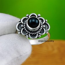 Black Onyx Gemstone 925 sterling silver handmade Gift Ring US size 5 to 13